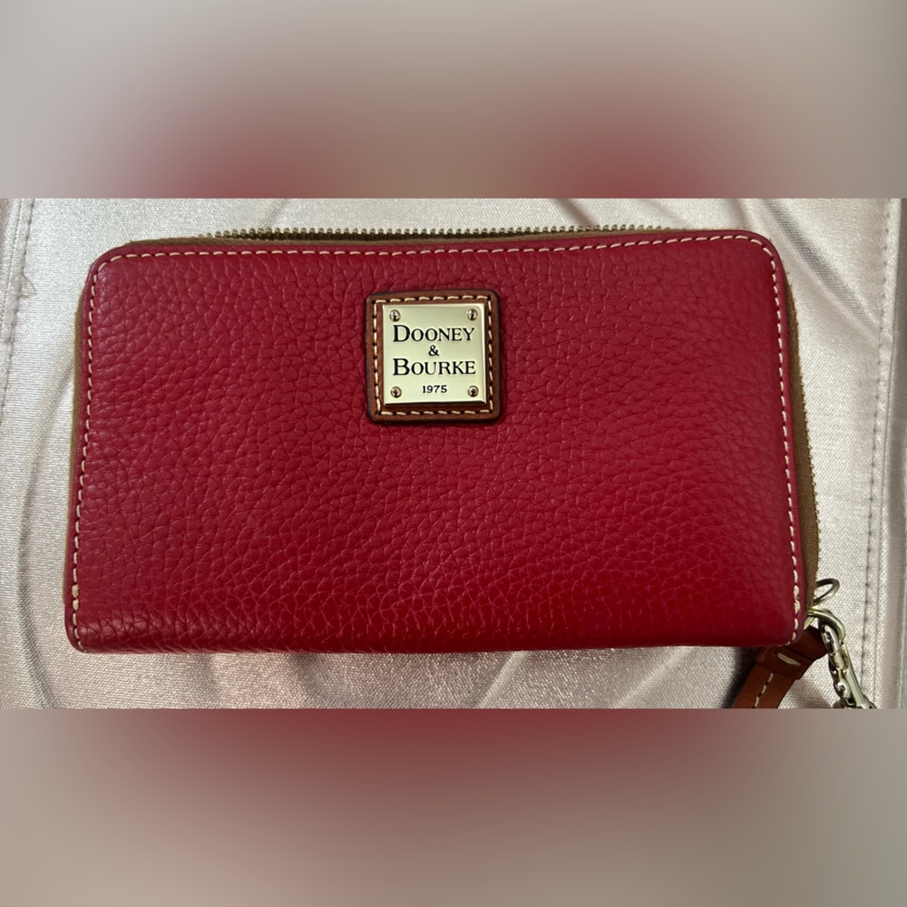 Dooney & Bourke Red Leather Wallet wristlet
